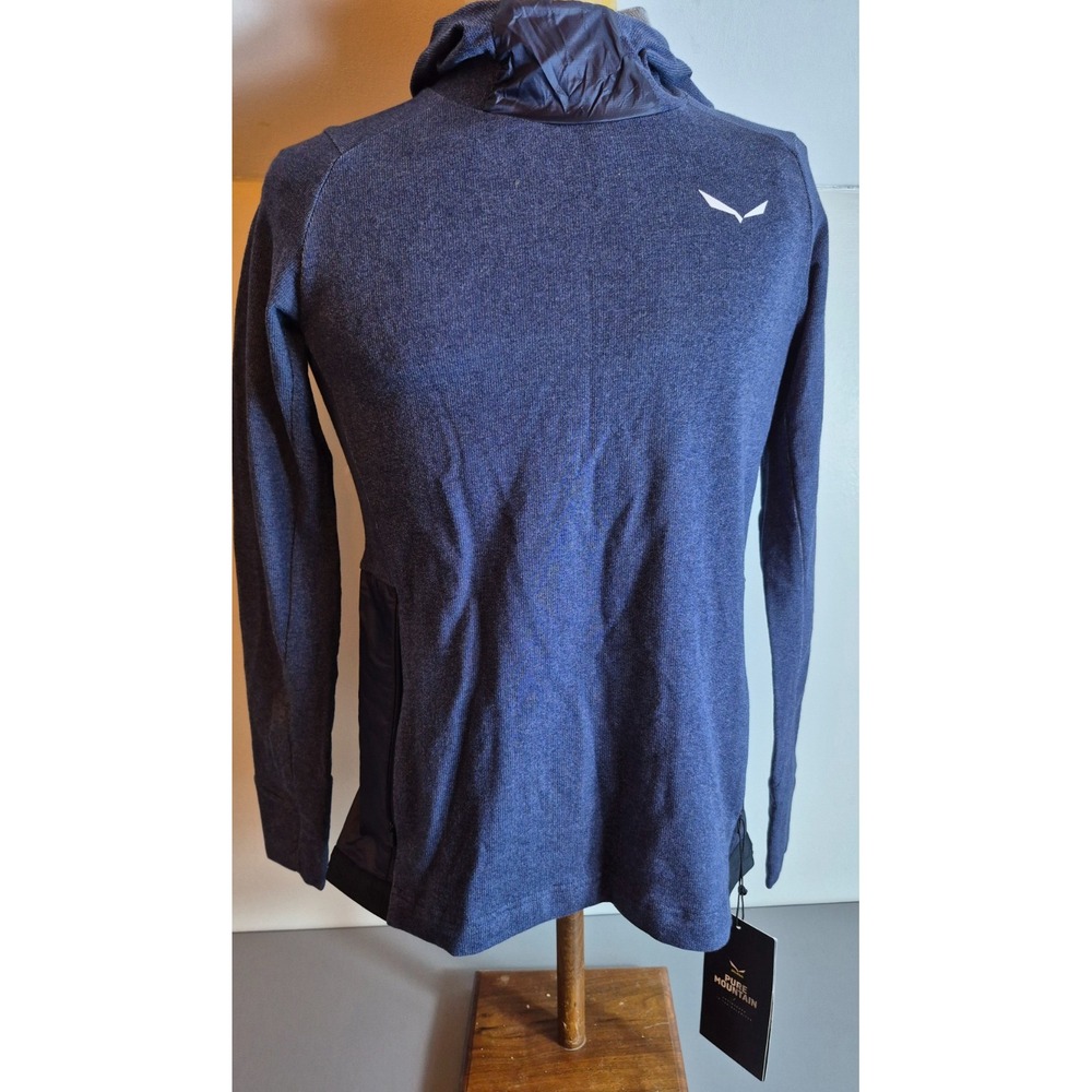 Salewa Womens Fanes AM Hoodie Hoody Large Blue NEW NWT